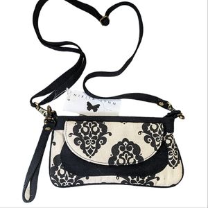 Nakita Lynn NWT Paris Toile Crossbody Bag Purse Wristlet